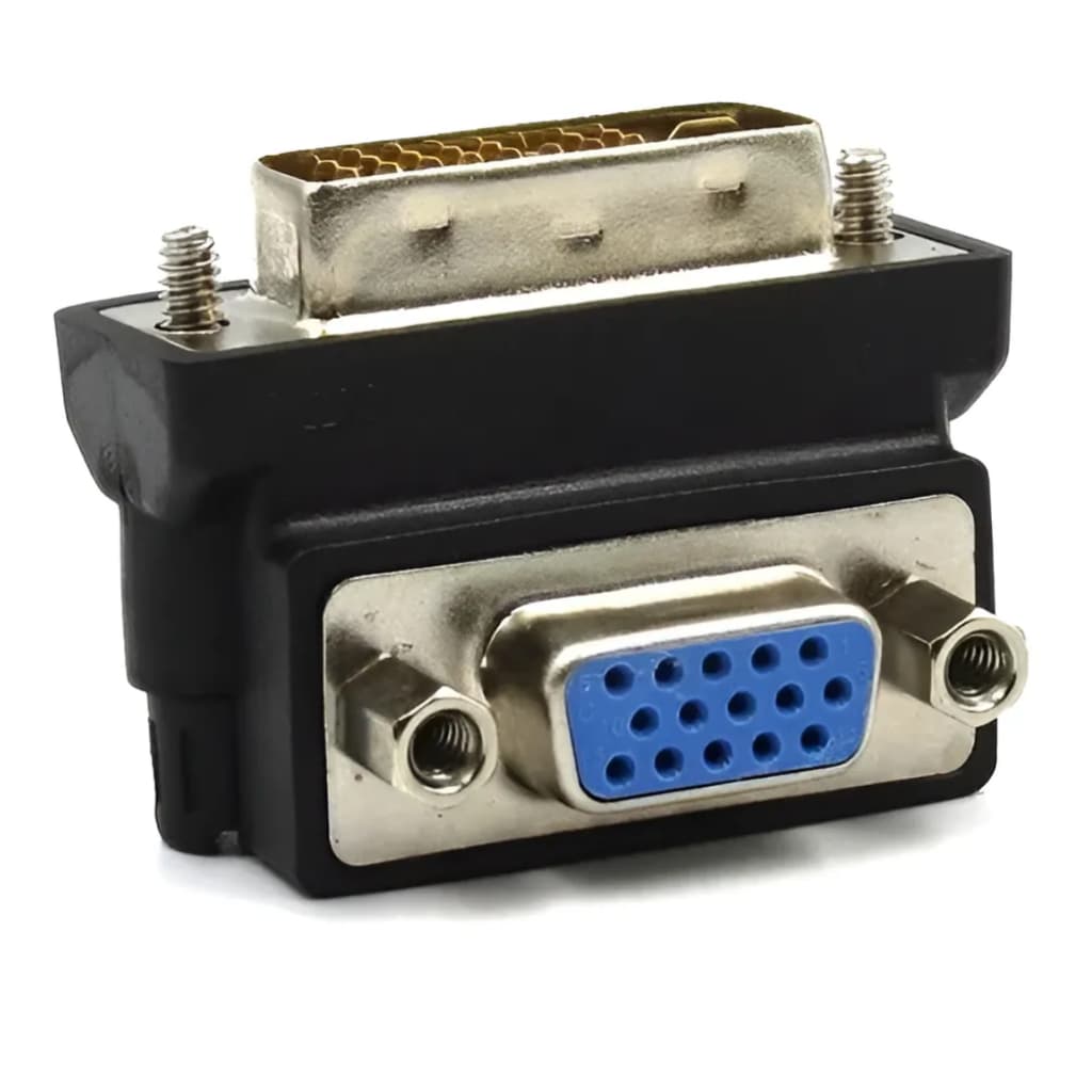 Adaptador DVI para VGA (F) 90o   Pinagem DVI: 24+5