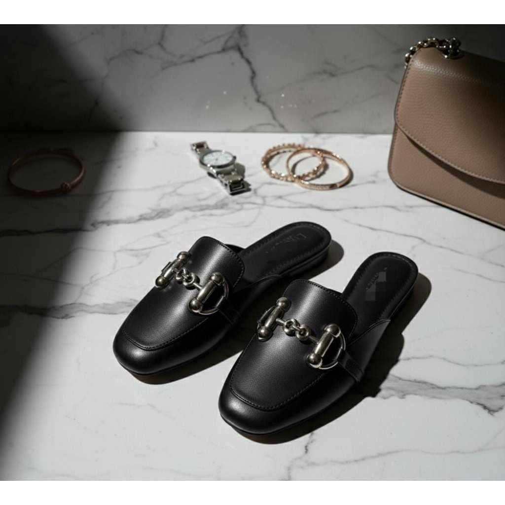MULE FEMININO  MULE CASUAL MULE MOCASSIM QUADRADO CORRENTE