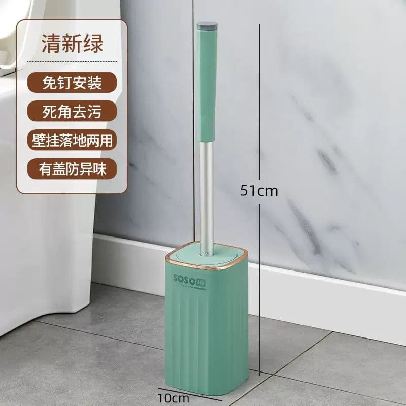 Escova Sanitária de Piso Para Banheiro – Suporte Chumbo, Higienização Fácil, Durável e Antiaderente