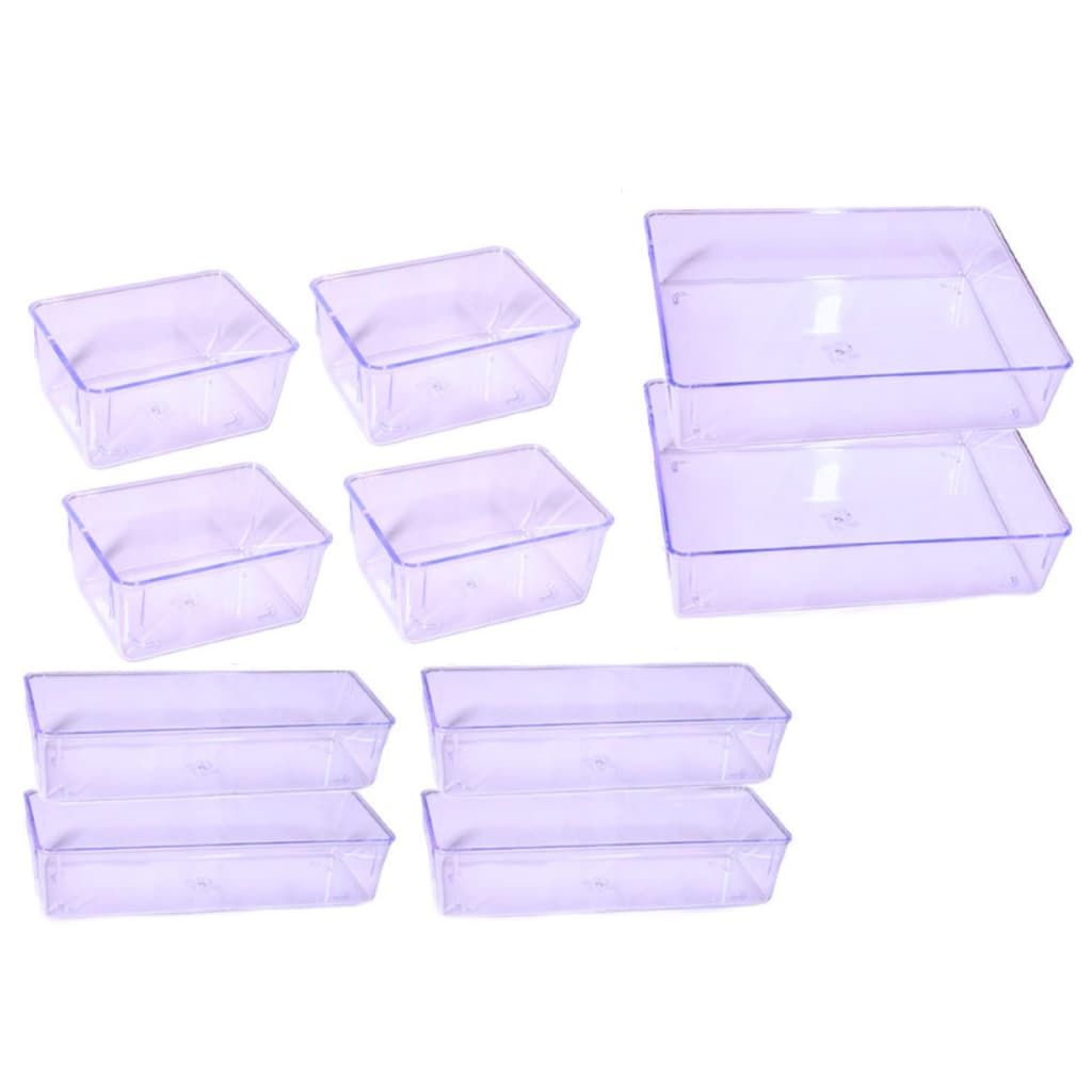 10 organizadores modular multiuso acrílico cristal gaveta maquiagem geladeira cesto