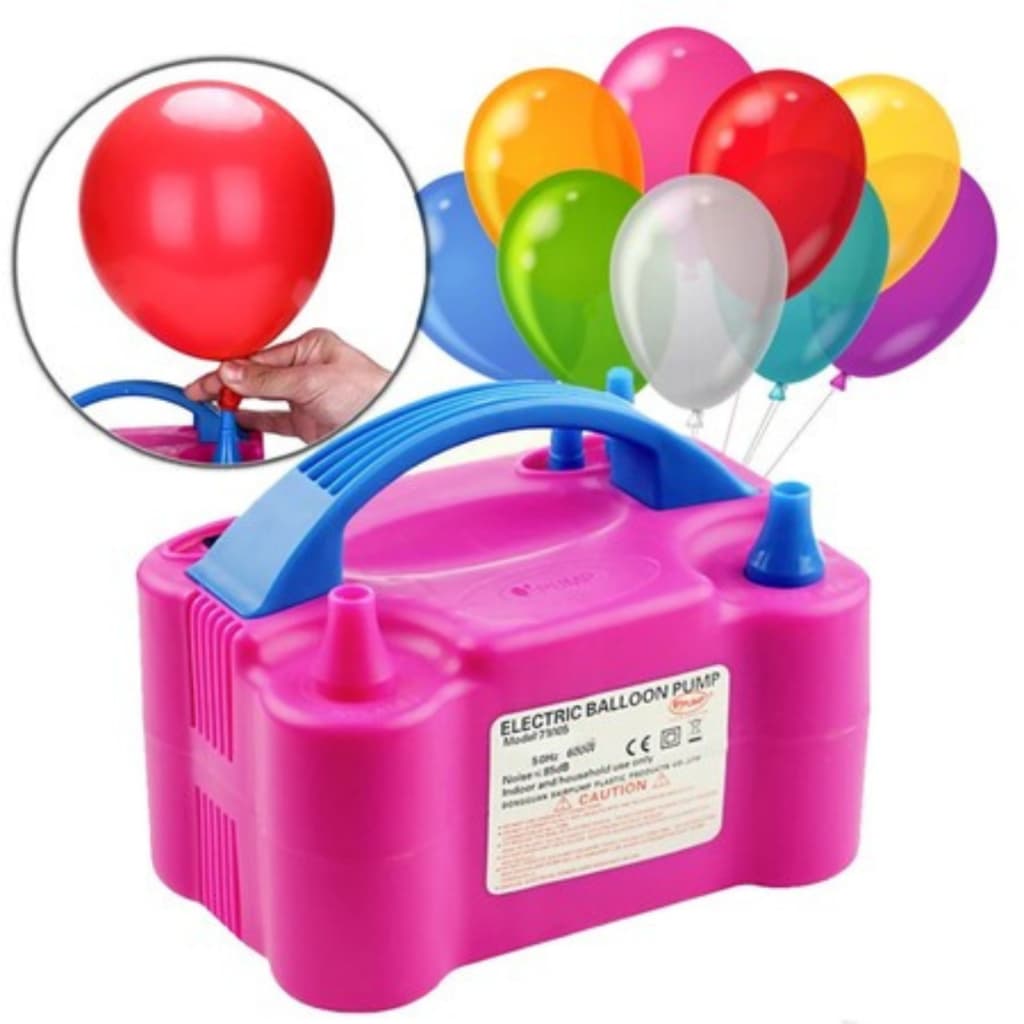 Inflador Elétrico de Balões Bexigas 110v/220v Festa Ornamentação Bomba de Encher Bola de Festas，com 2 Bicos，Bomba infláv