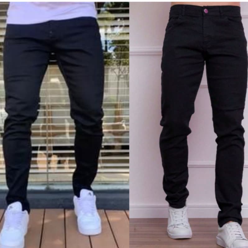 Calça Jeans Masculina Tradicional para Trabalho com Elastano Conforto Máximo