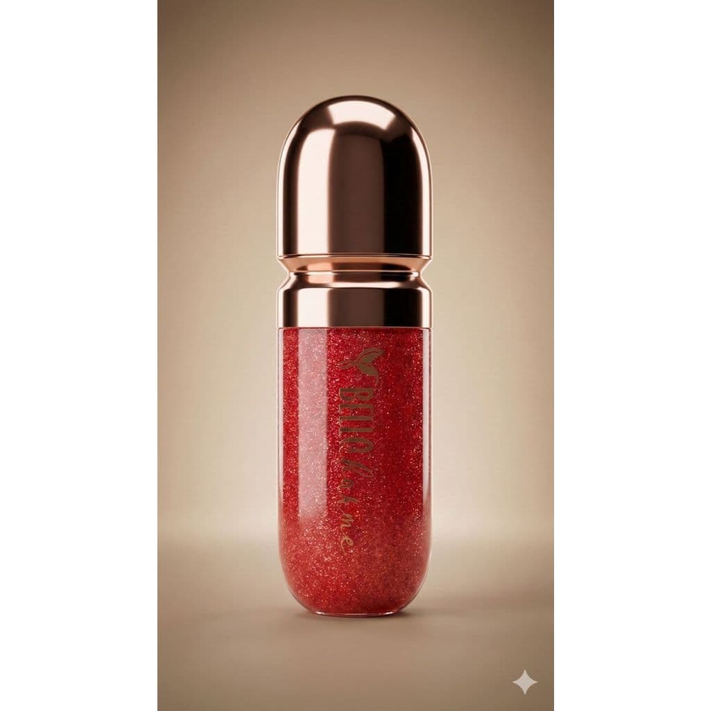 Lip Gloss Powerful Bello Charme 8ml VERMELHO BRILHANTE  | Brilho Intenso | Hidratação e Conforto,