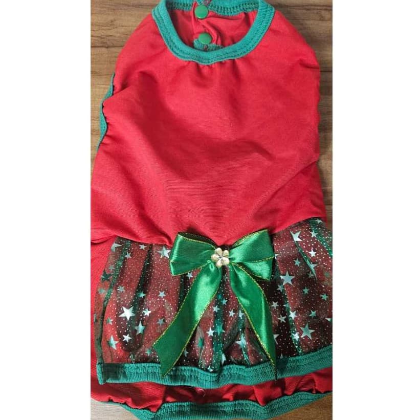 Roupinha Roupa de Natal para Cachorro Gato Fantasia Natalina