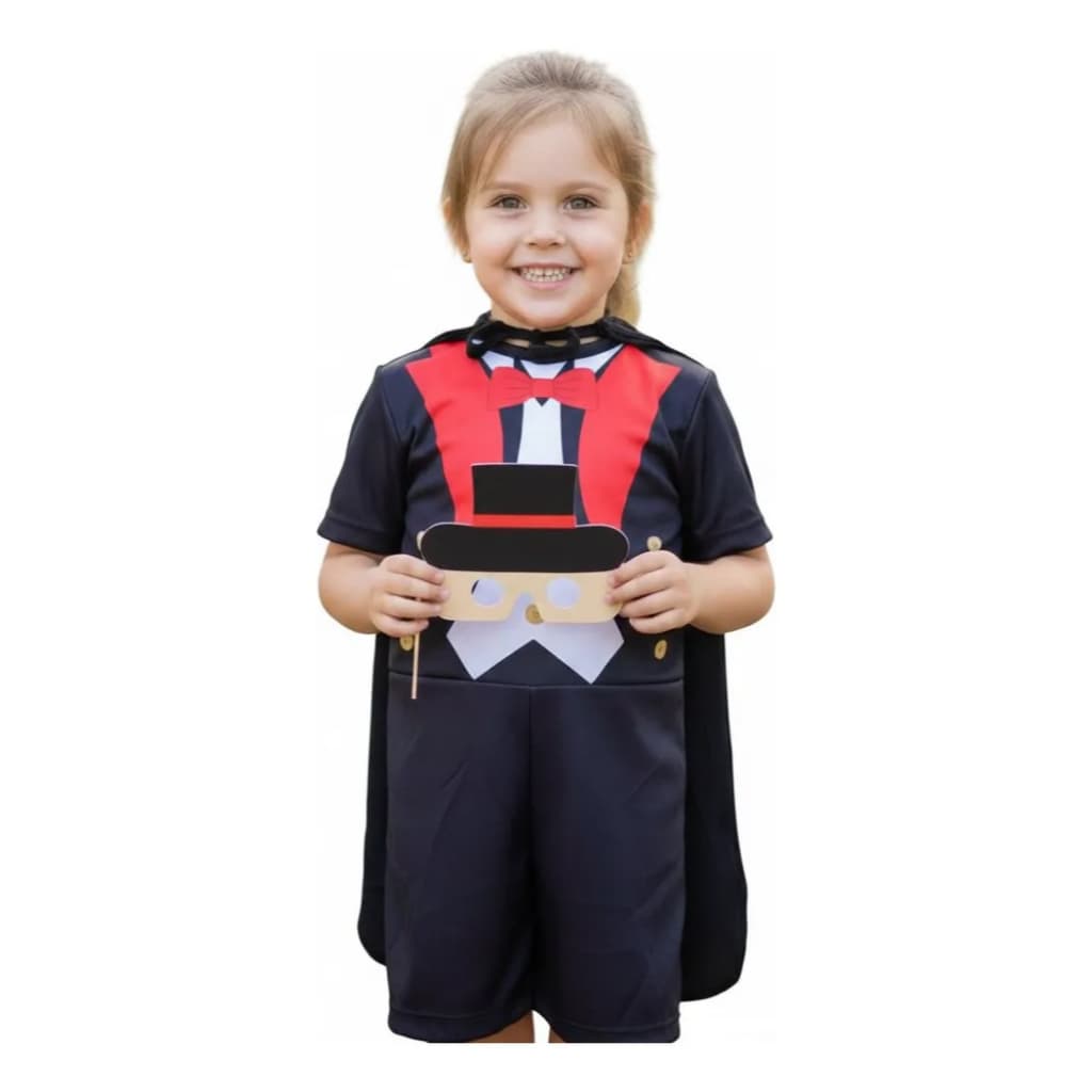 Fantasia Infantil roupa Mágico com máscara