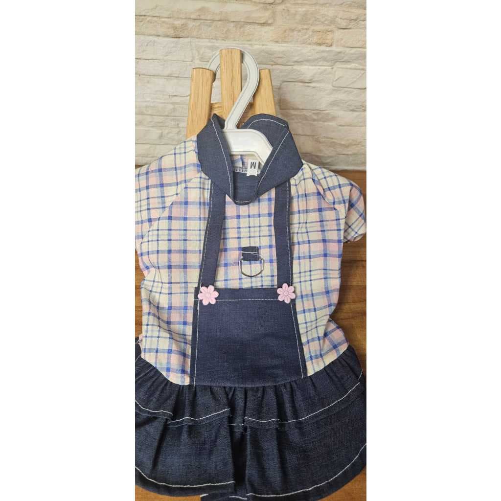 Roupa Pet Vestido Para Cachorro Fêmea Charmoso e Elegante