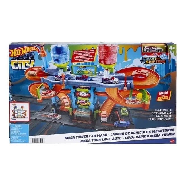 Pista Hot Wheels City Mega Car Wash Mattel Hdp05 Cor Colorido