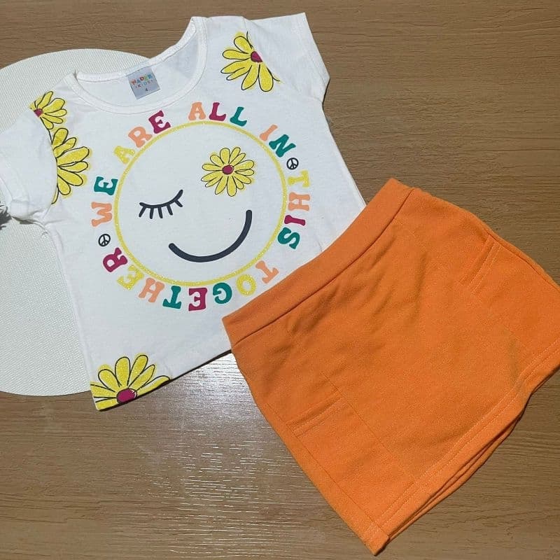Conjunto Infantil Menina Nader Kids Tamanho 4 6 8
