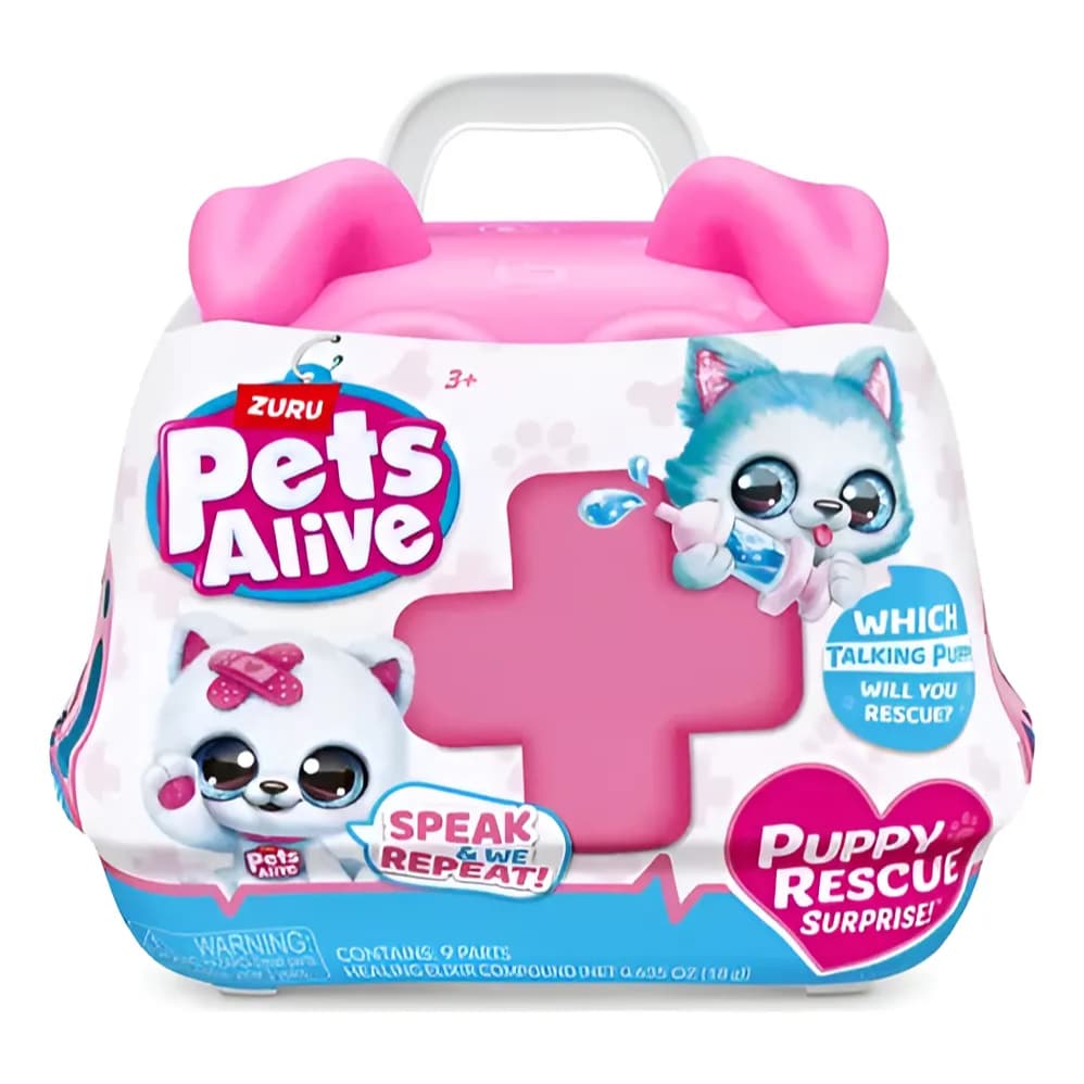 Pelúcia Pets Alive Puppy Rescue Surpresa Fala E Repete Multi
