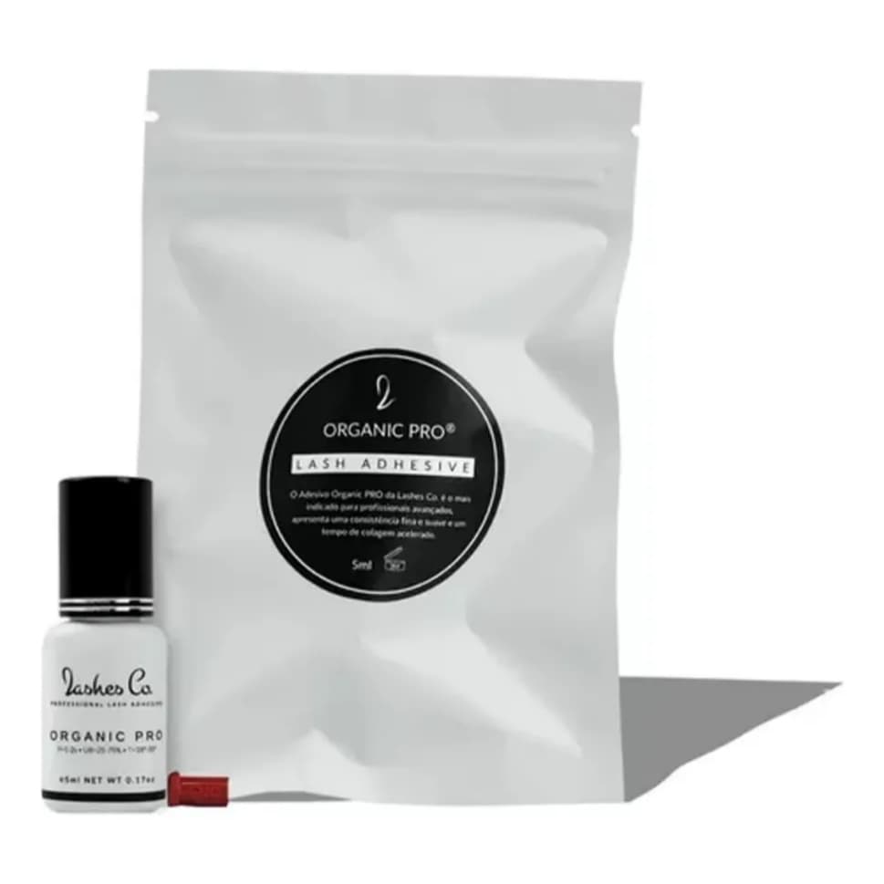 Cola Adesivo Lashes Co Organic Pro 5ml Para Extensão de Cilios Registrado Anvisa