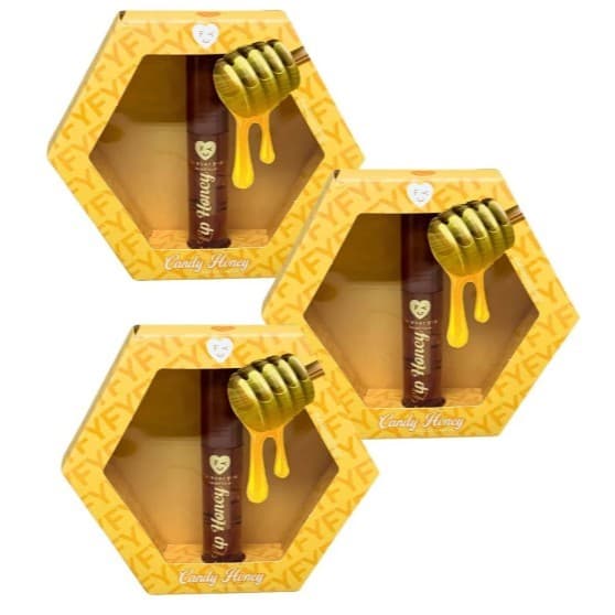 Lip Gloss Candy Honey – Brilho Labial Hidratante sabor mel