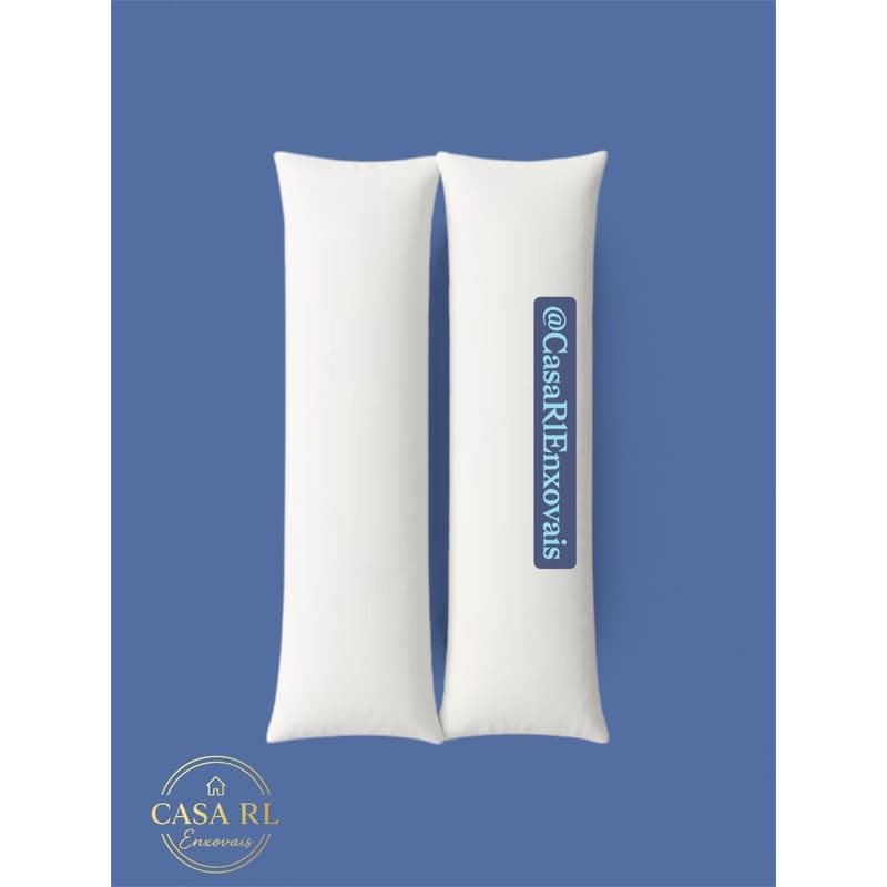 Travesseiro de Corpo Infantil -Refil 90x30cm - Enchimento Silicone Macio , Leve e Lavável
