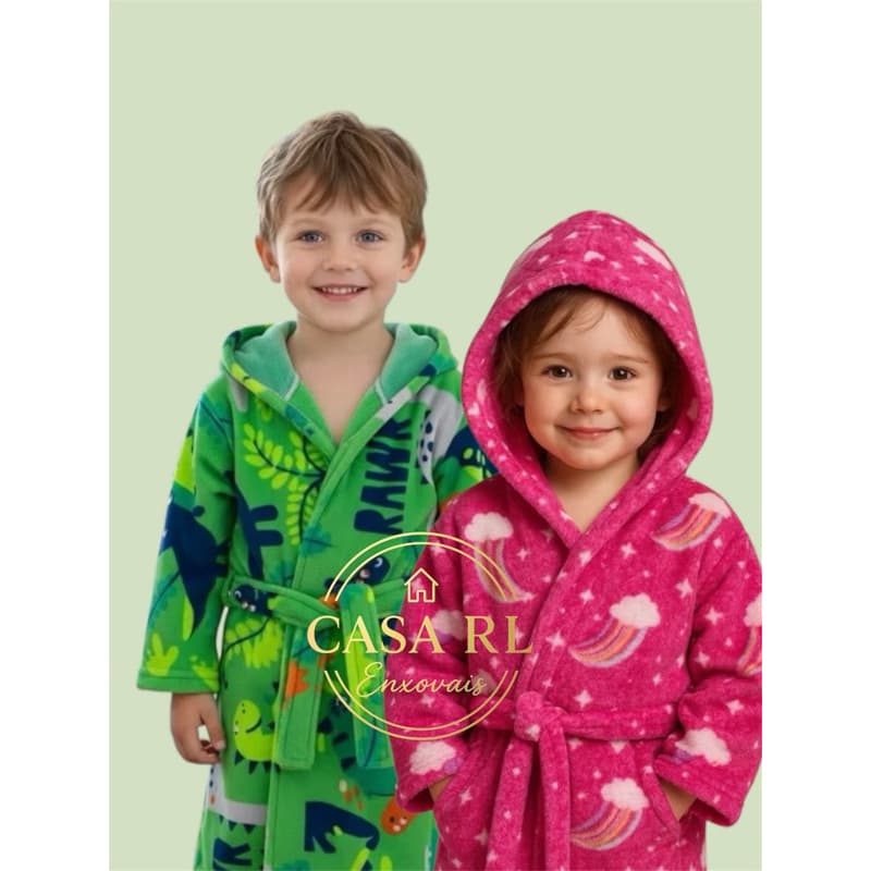 Roupão de Frio Infantil Mantinha   / Varias cores, Mantinha, Conforto e Elegancia