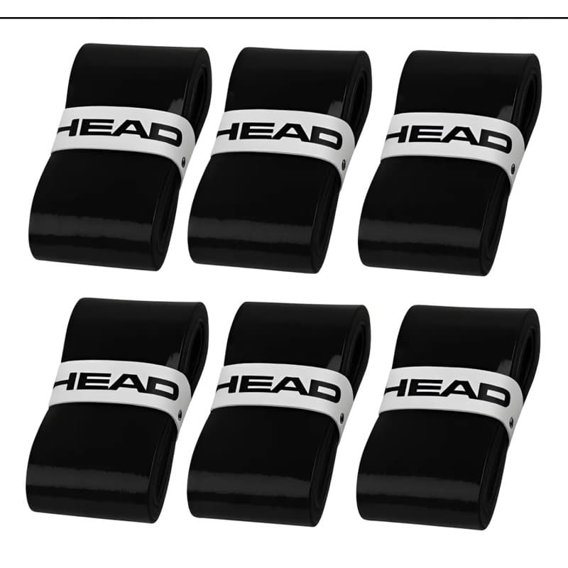 Kit 10, 5 ,3 Un Overgrip Head Raquete Tenis Beach Tennis Padel pickleball Cor Preto Grip Liso sem furação Envio Imediato