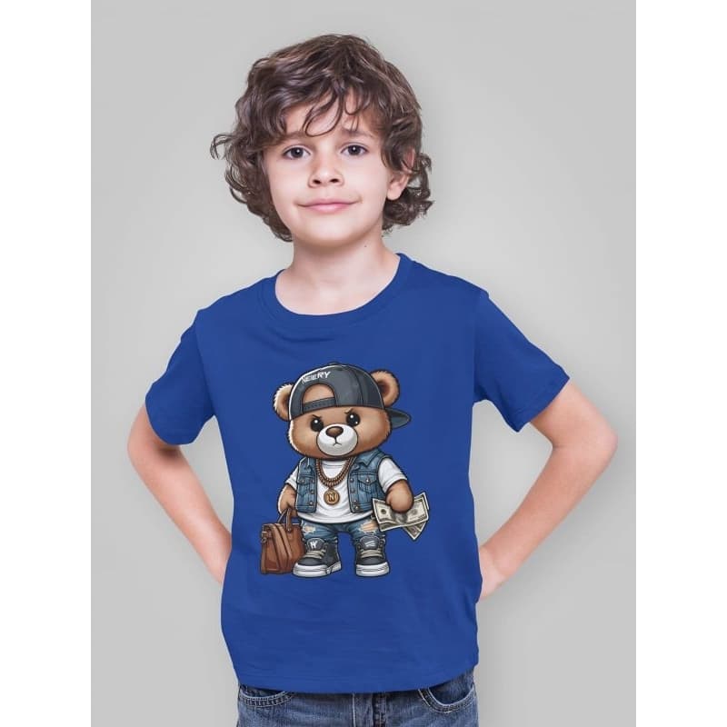 Camiseta Infantil Ursinho algodão