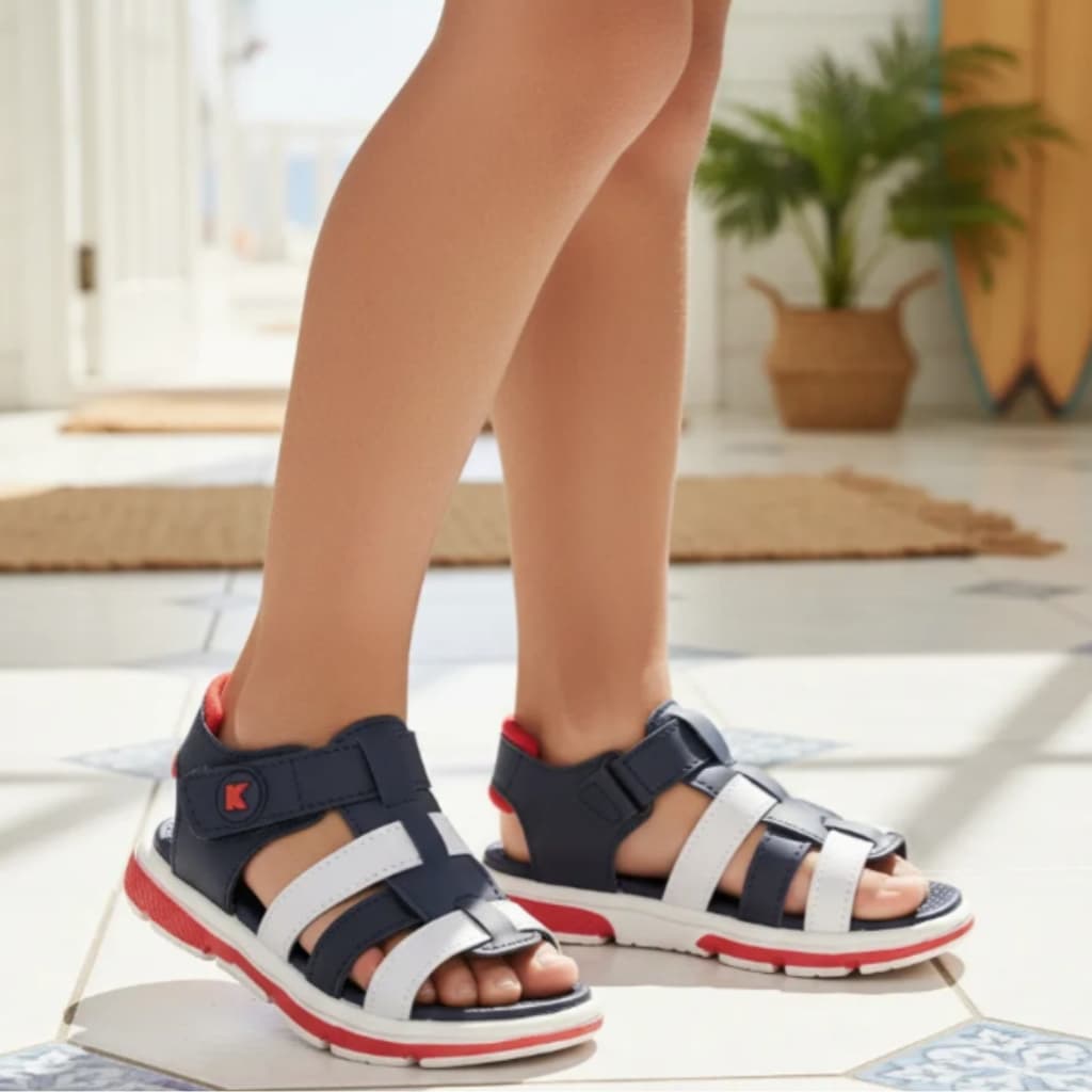 Sandália Infantil Masculina Papete Menino Anatômica Percata Chinelo Escolar Presente Volta Às Aulas Lançamento Premium