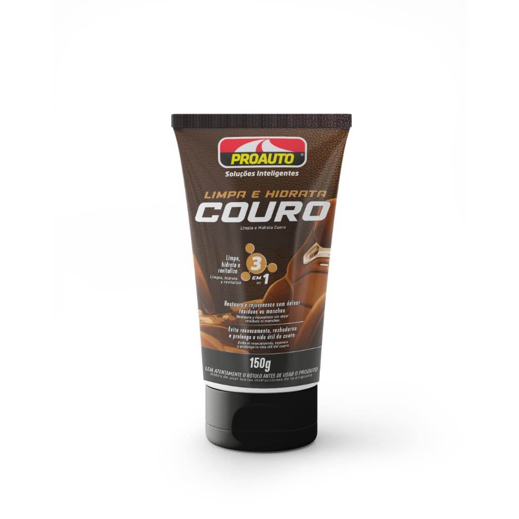 Limpa e Hidrata Couro Proauto – Automóveis – Para Conservação – Couro Hidratado e Protegido 150g