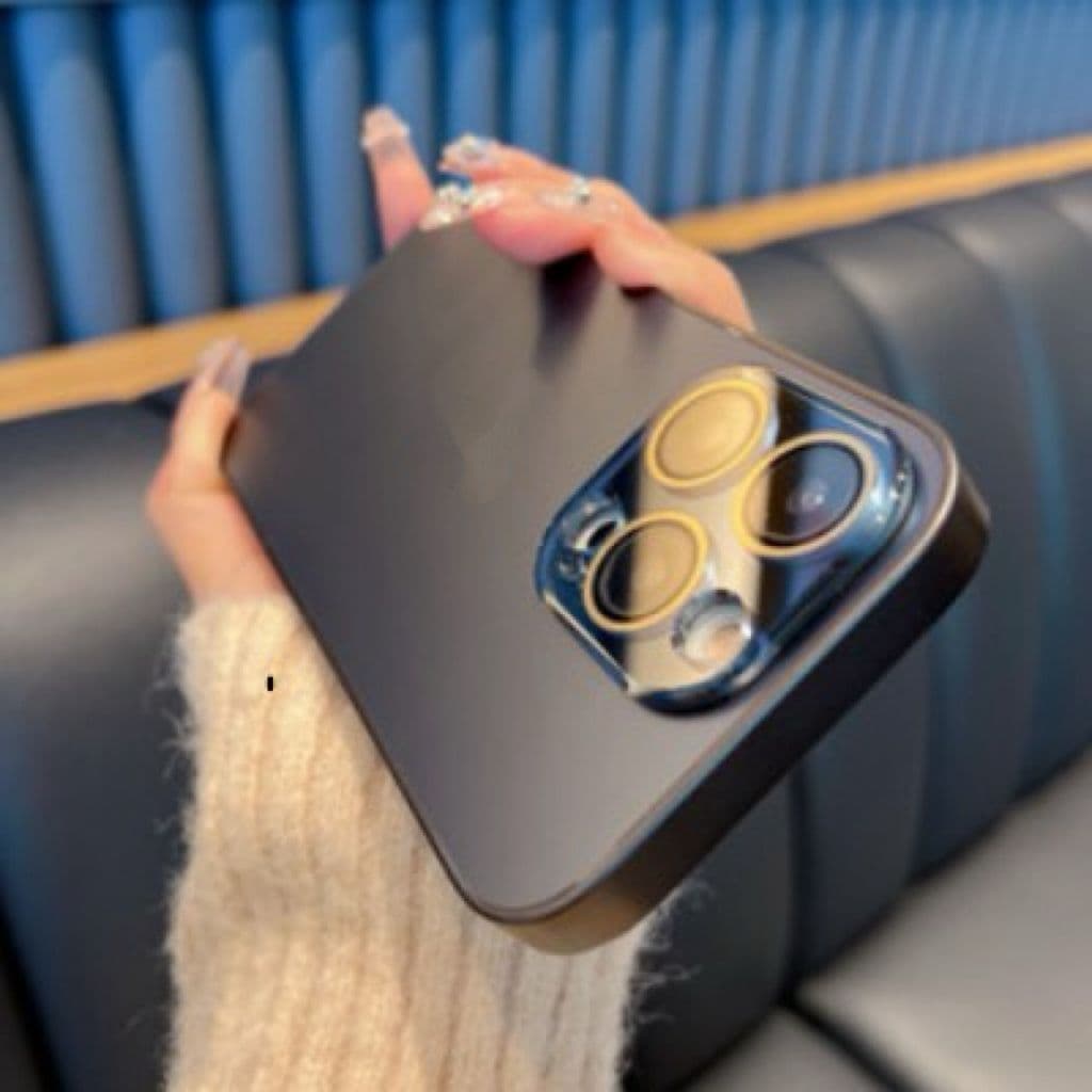 Alta Qualidade AG Fosco Volta Duro Quadro Revestimento Caso Para iPhone16/15/17/13 11Pro Max NOVO Lente com tudo incluíd