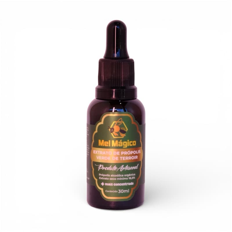 Extrato de Própolis Verde Alcoólico 30ml - Frasco Conta Gotas