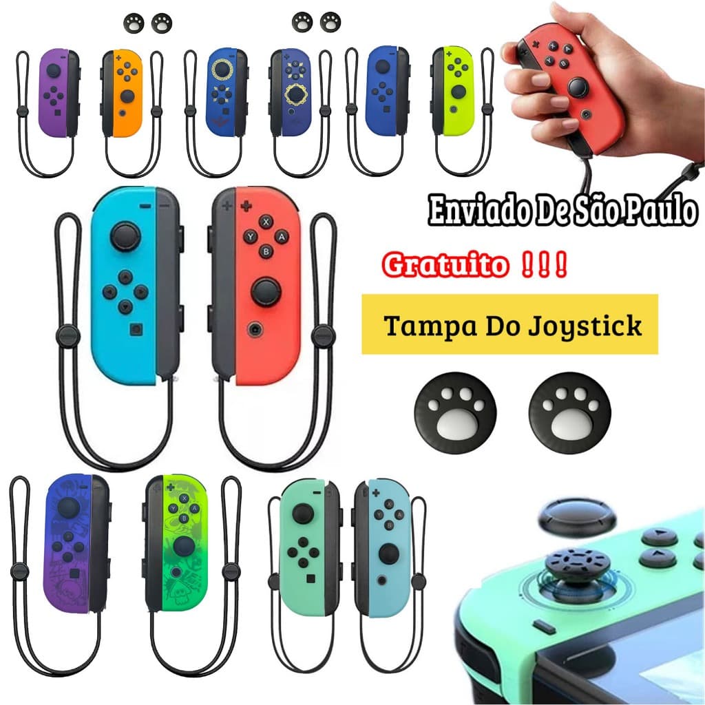 Gamepad Compativel Com Nintendo Switch Oled Suporte De Console Controlador Para Esquerda EDireita Joystick