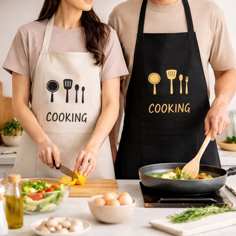 Avental de Cozinha Cooking PVC Impermeavel Ajustavel Churrasco Cozinhar Gastronomia Cor Sortida