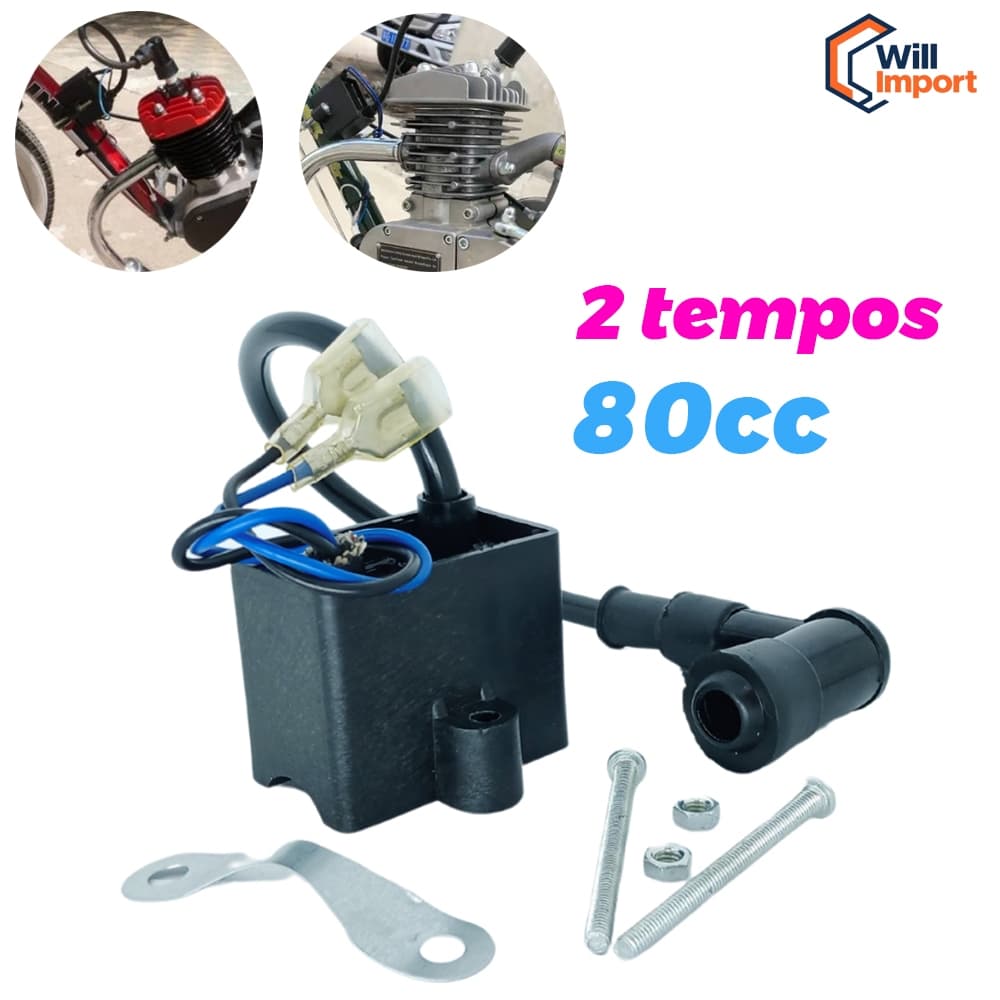 Bobina Cdi De Ignição Para Bicicleta Motorizada Universal Motor 2 Tempos