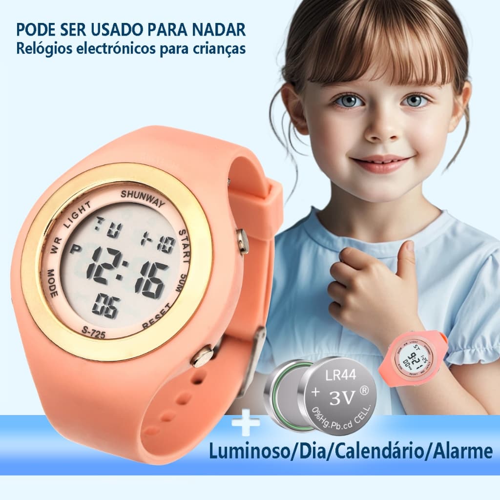 Relógio Infantil à Prova D'água Multifuncional, Versátil E Elegante, Presente Infantil