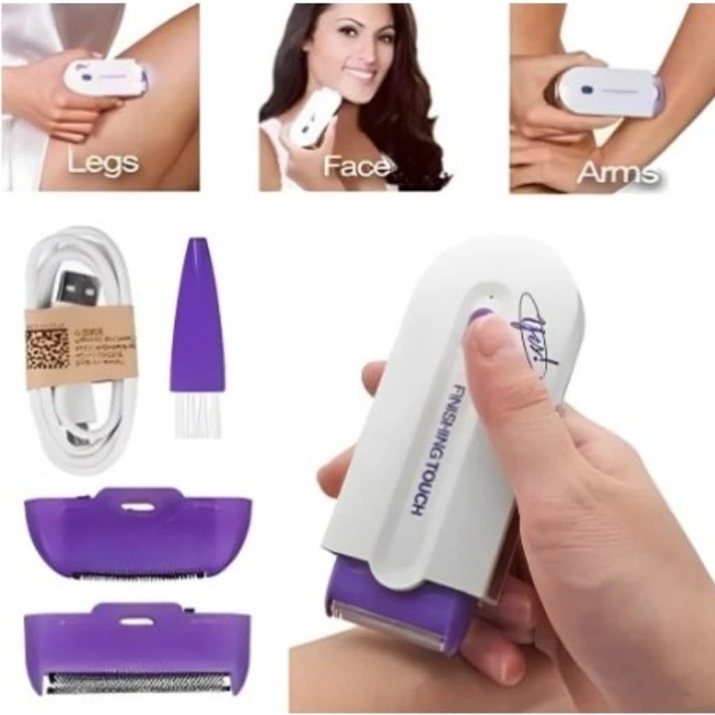 Depilador Removedor De Pelos os Gêneros Facial e Corporal Sem fio Recarregável