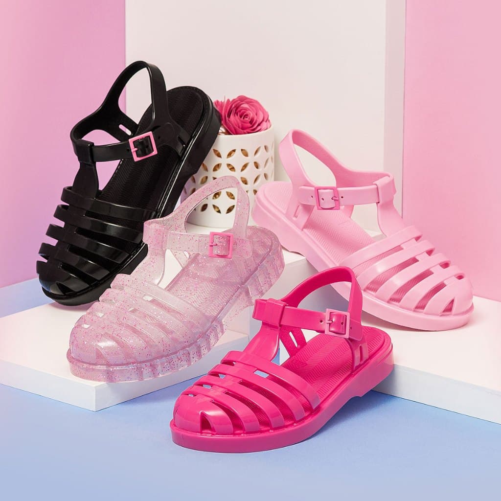 Kit 2 Pares Sandalia Feminina Papete Infantil Feminina Varias Cores