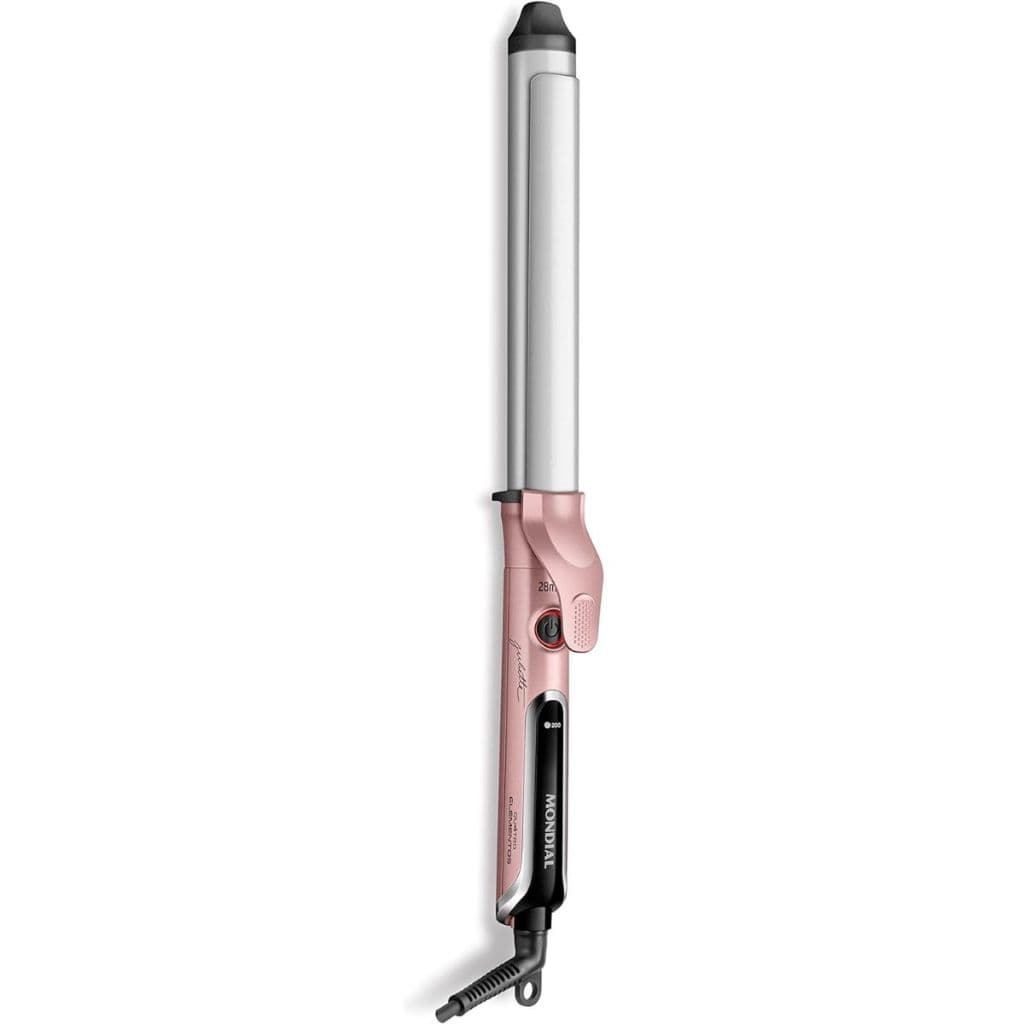 Babyliss Modelador de Cachos Profissional Alta Potência Bivolt Portátil Rose Mondial Original MCJU01