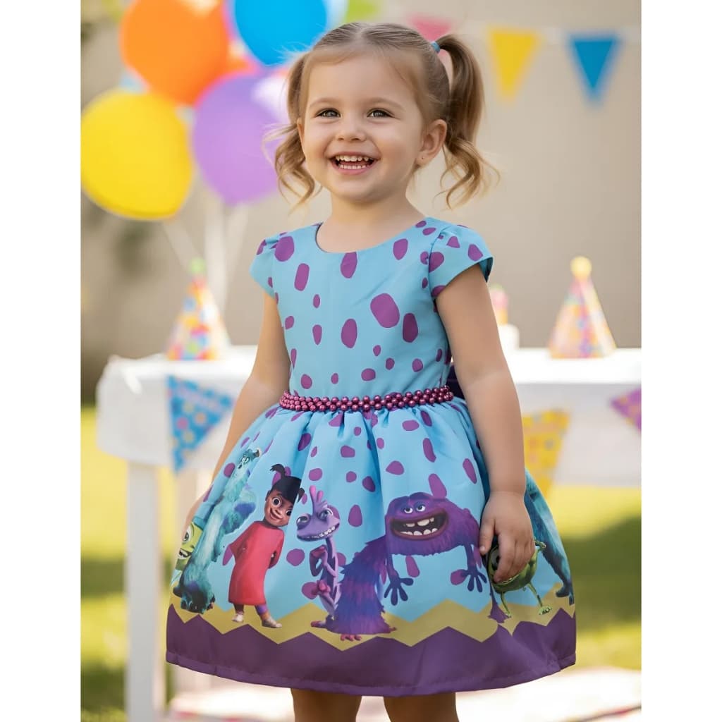 Vestido Monstros Sa Boo Luxo