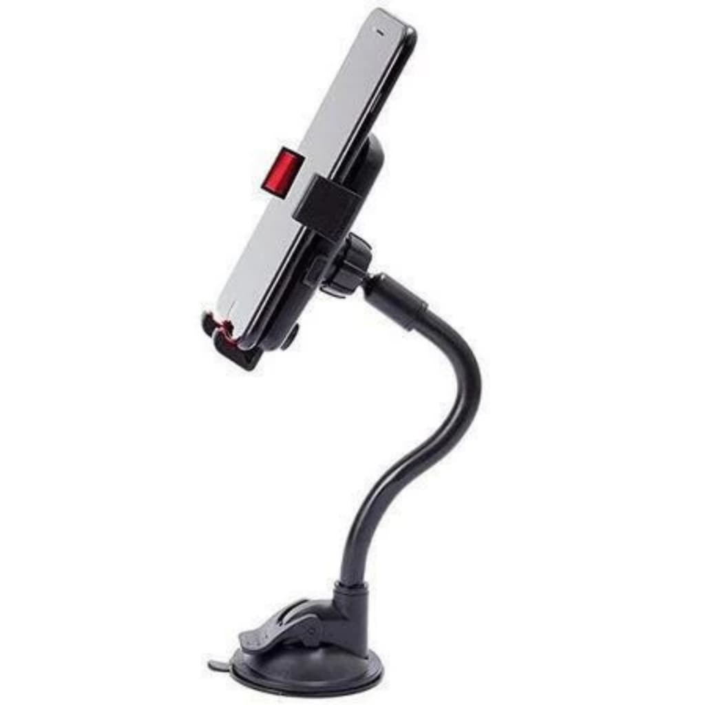 H'maston CJ-13 Suporte Veicular Carro Para Celular 360º Fixação Ventosa Haste Firme Ajustável