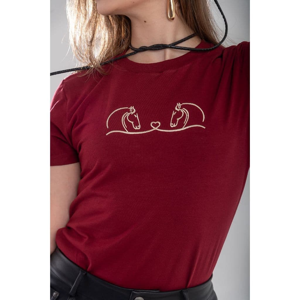 T-shirt Baby look Feminina, Moda Country Cavalo Rodeio, em Algodão de Alta qualidade.