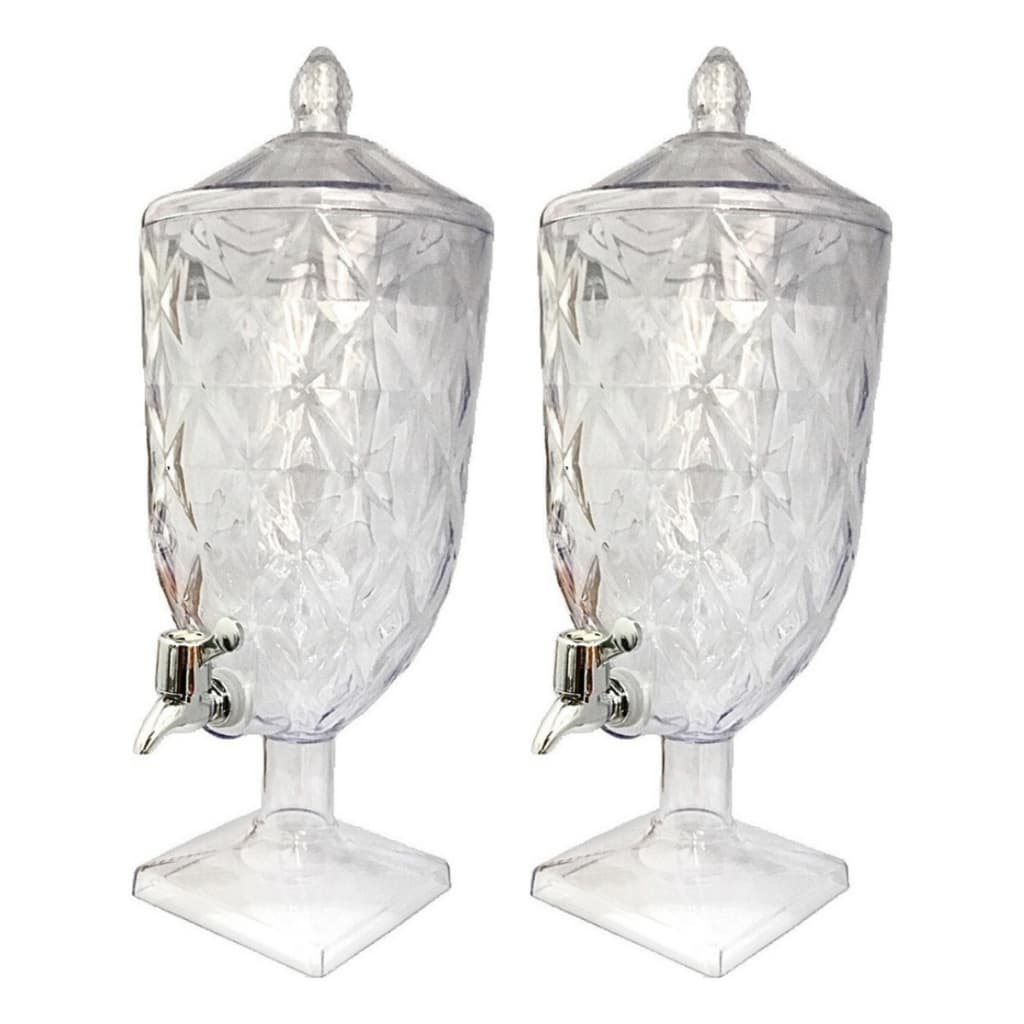 Kit c/ 02 Suqueiras 4,5 Lt Transparente Dispenser Diamond Mega Promoção Entrega Rápida!!