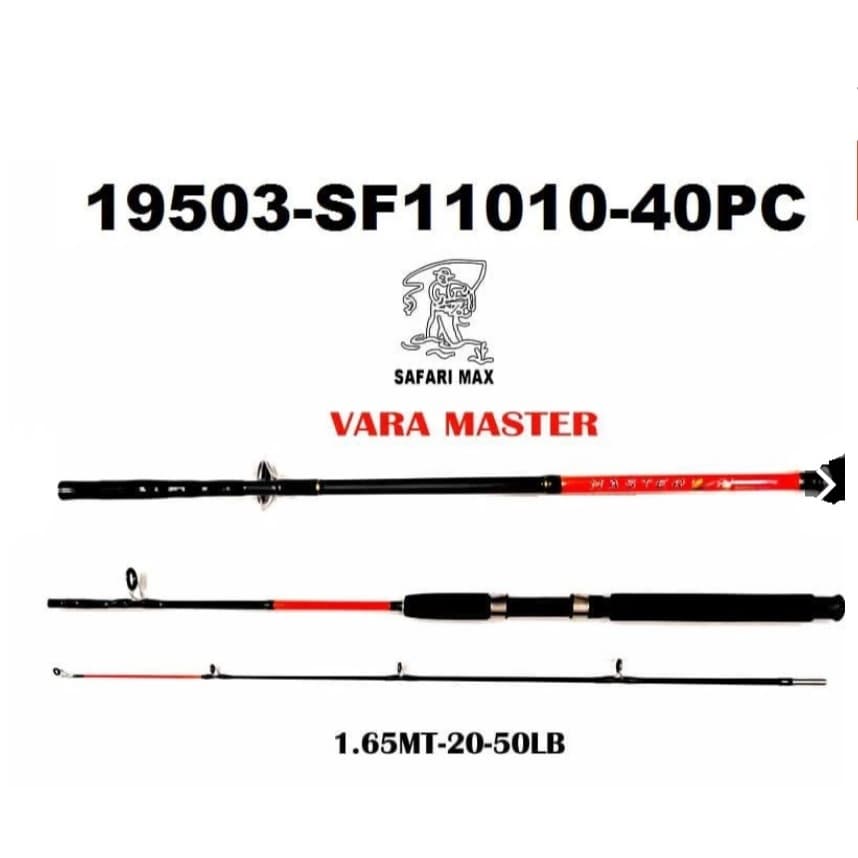Vara Safari Max Master 1,65mt 20-50Lb Safari Max Para Molinte