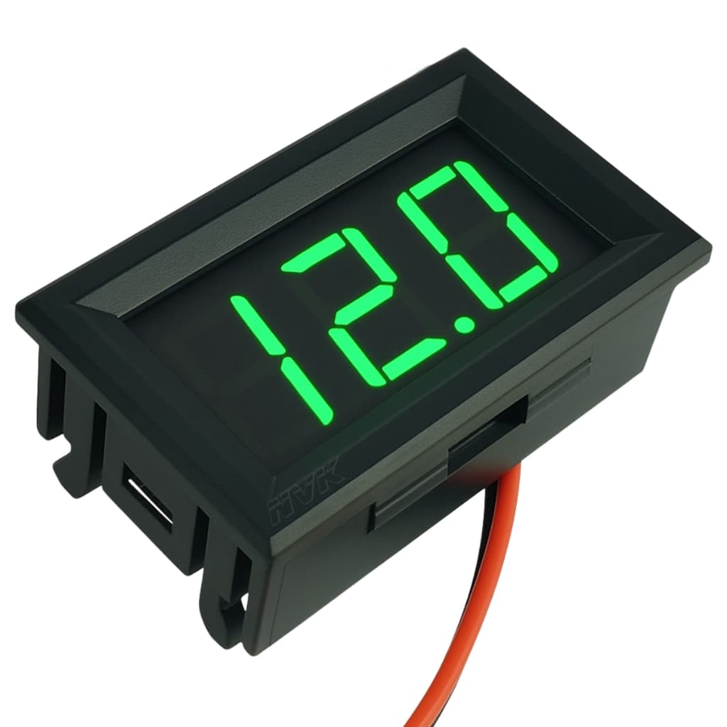 Voltímetro digital 12v 24v Medidor de Bateria DC Para Uso Automotivo e Sistema Eletrônico 4.5v a 30v