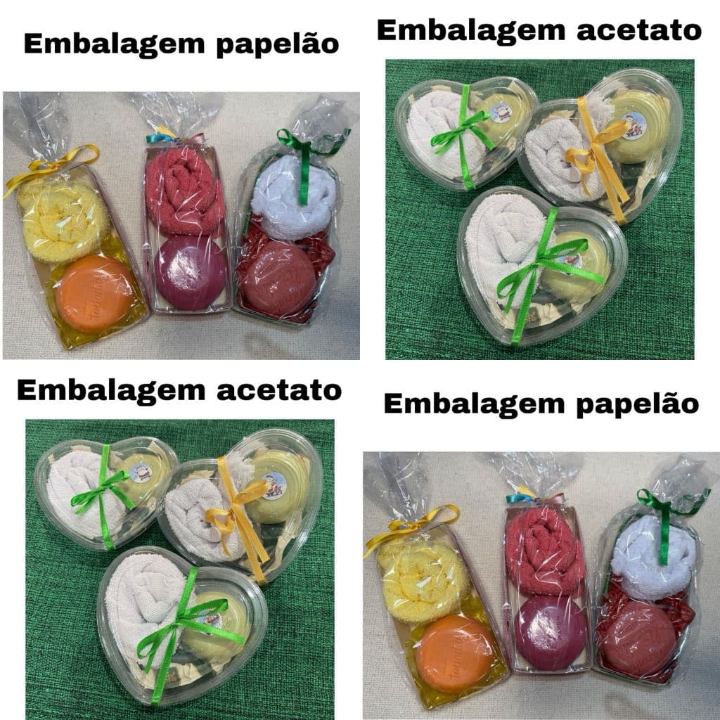Kit lembrancinha toalhinha + sabonete natura todo dia