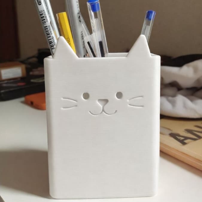 Porta canetas/lápis/escovas de gatinho - Envio Imediato
