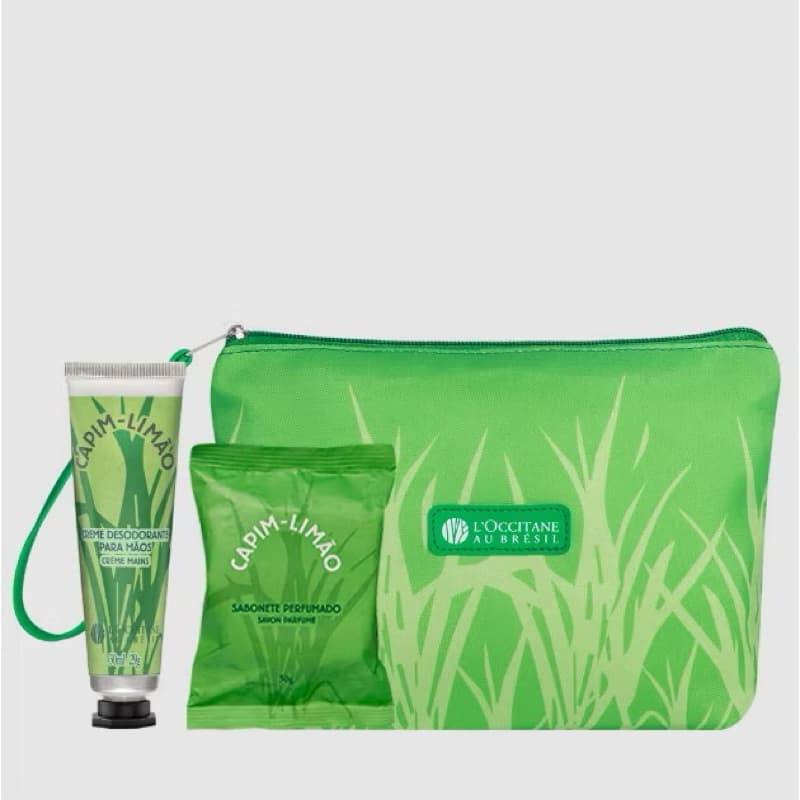 Combo Capim-Limão ou Avulsos | Necessaire | Creme de mãos | Sabonete em barra | L’Occitane au Bresil