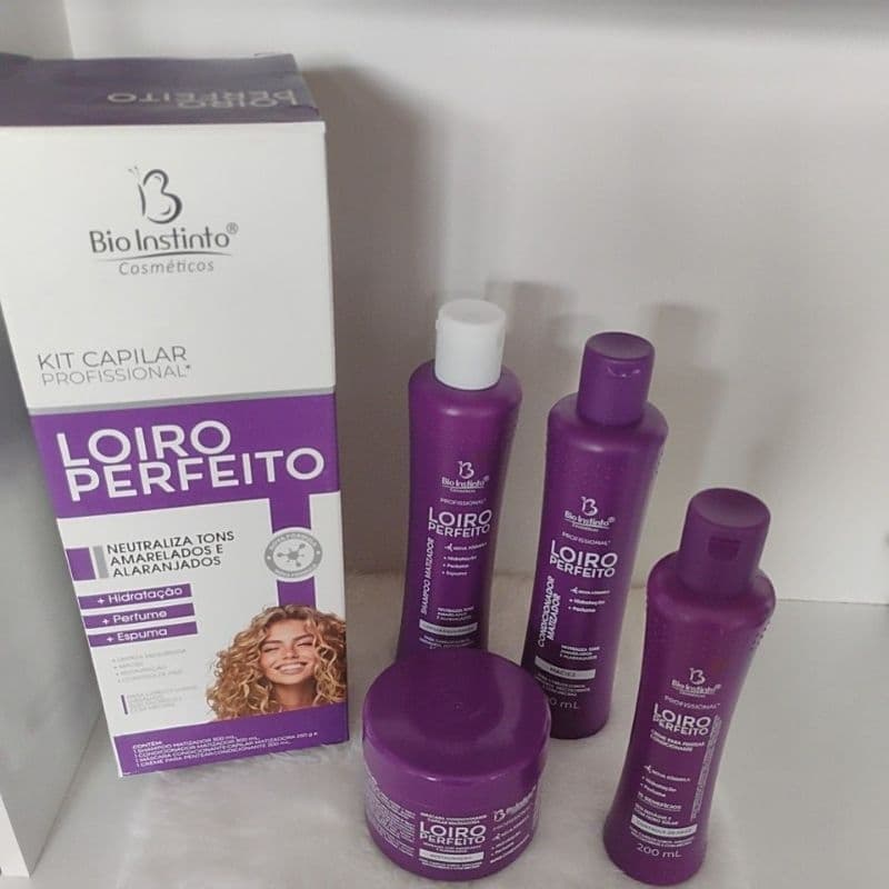 Matizador Loiro Perfeito Bio Instinto - Hidratação e Recuperação para Cabelos Loiros