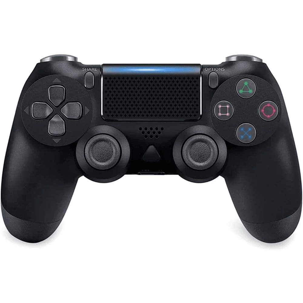 CONTROLE JOYSTICK JOYPAD PARA PS4 DOUBLE-MOTOR VIBRATION 4 USB PRETO CONTROLE PARA VIDEO GAME