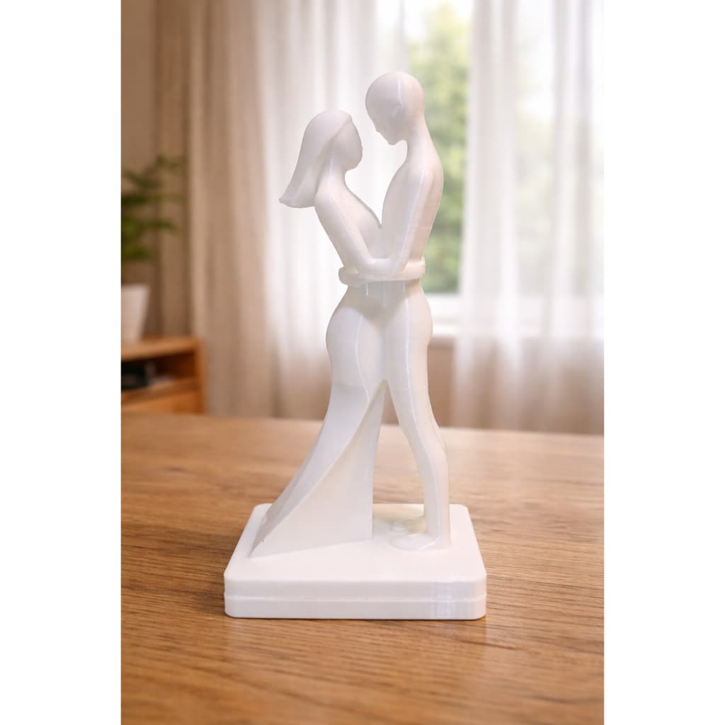Casal Apaixonados - Minimalista Decoração Sala Escritório Presente Casamento Topo de Bolo