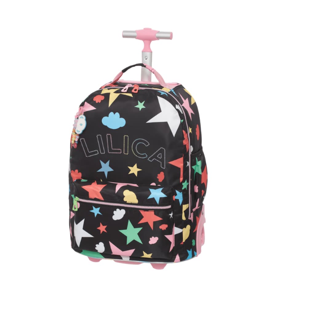 Mochila de Rodinha Tubo Lilica Ripilica LovIt Prisma Infantil Escolar
