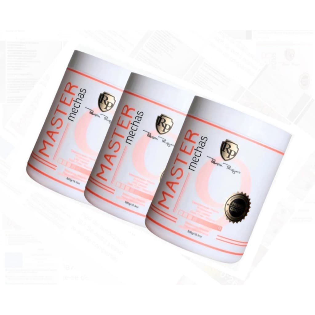 Kit 3 Pó Descolorante Master Mechas Rp 500g Robson Peluquero