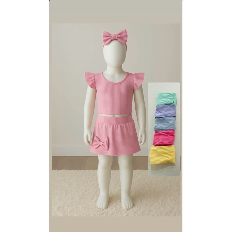 10 pecas 05 blusa fluflu + 05 short saia +05 laco de cabelo brinde