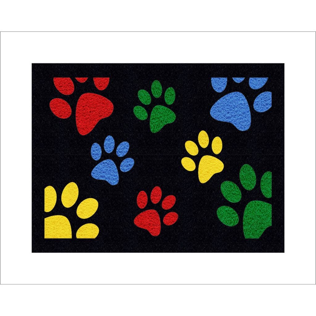 TAPETE CAPACHO MOSAICO PATINHAS PETS CACHORRO E GATO