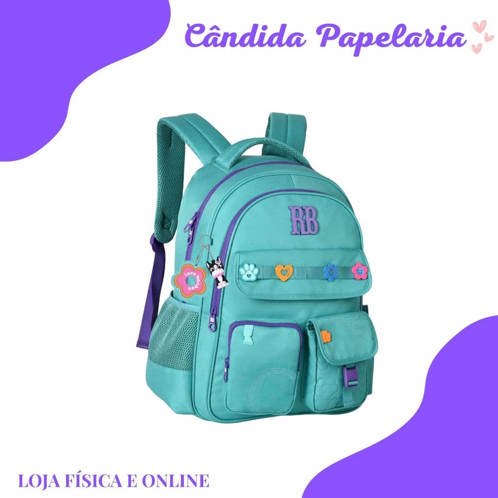 Mochila Rebecca Bonbon de costas verde água - Produto Oficial da marca