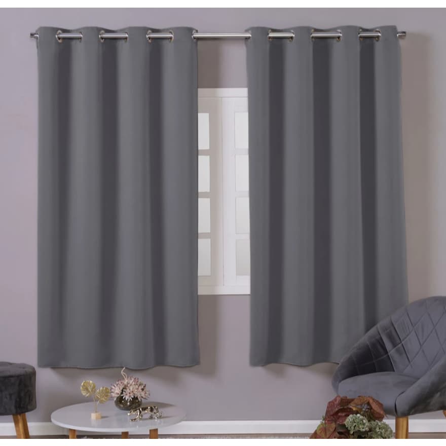 Cortina Blackout 2,0 m x 140 -  100% Corta Luz Quarto Sala Cozinha  - QUEIMA DE ESTOQUE COR PALHA