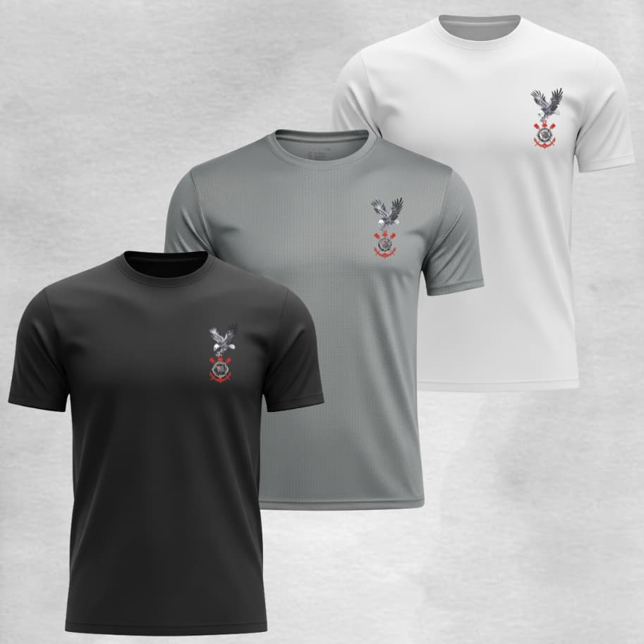 Kit 3 Camisas Gaviões Da Fiel 01 Dry Fit Camiseta Ideal Para Treinos Corrida Torcida Organizada Tim3 Do Povo