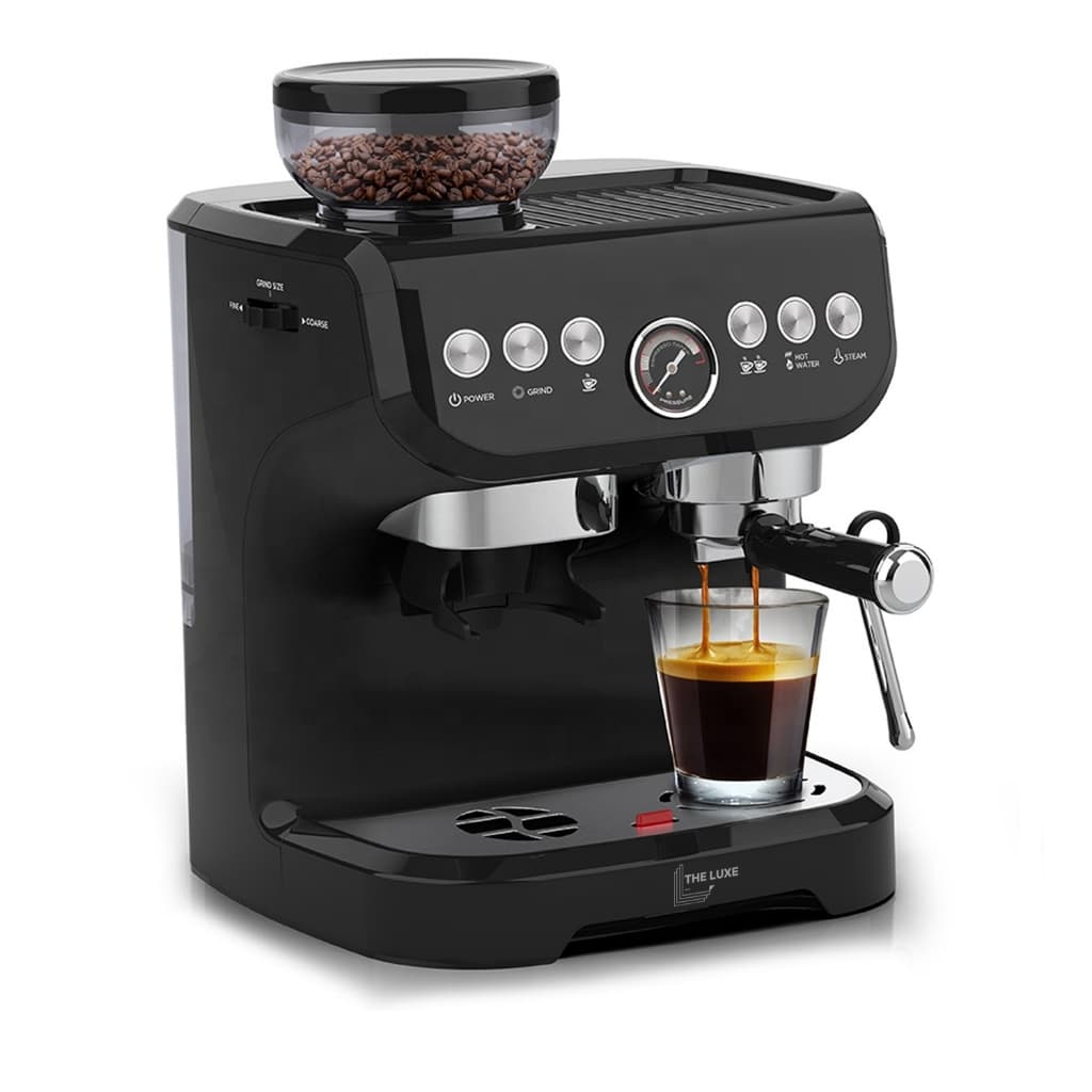Cafeiteira Máquina Espresso Moderna Black Piano 1560w Preta 110/127v